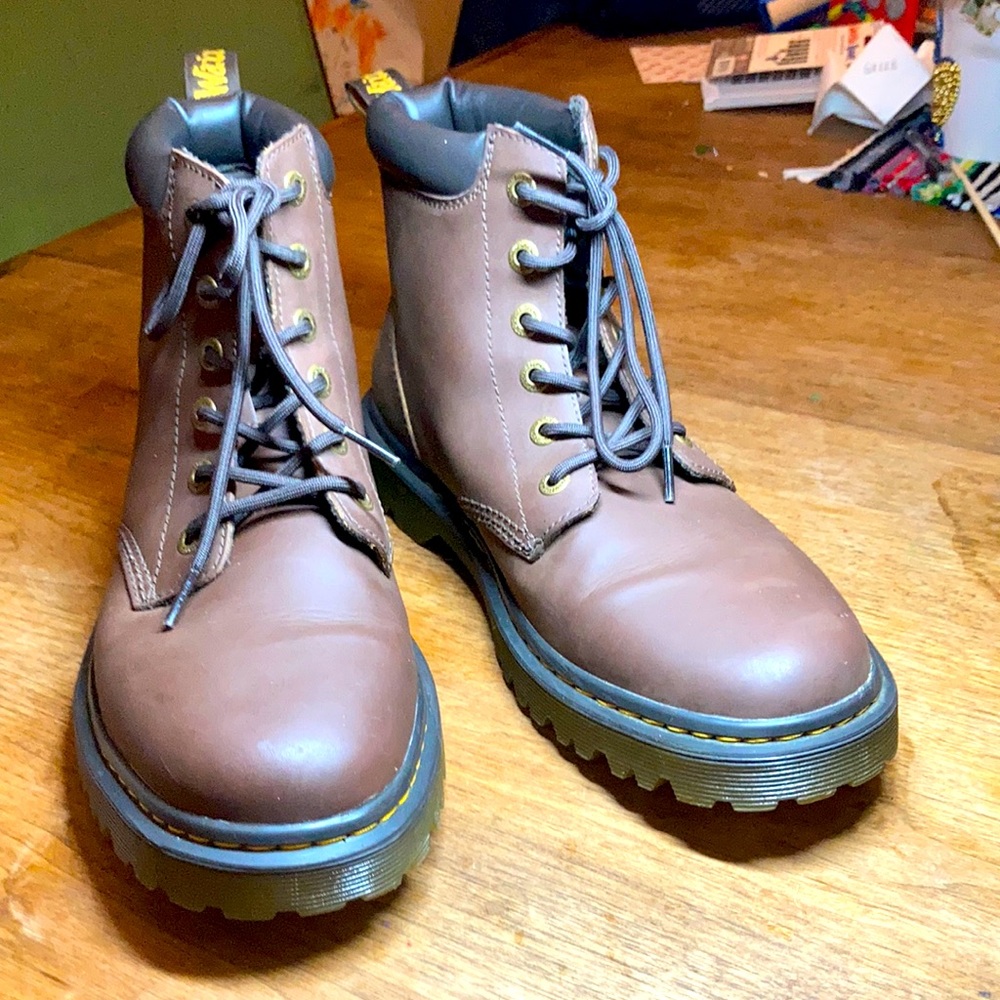 Dr Martens Cartor Lace-Up Leather Boots Mens